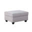 Canapé modulaire en L gris clair de 7 po avec repose-pieds et porte-gobelet Cooper-28482399