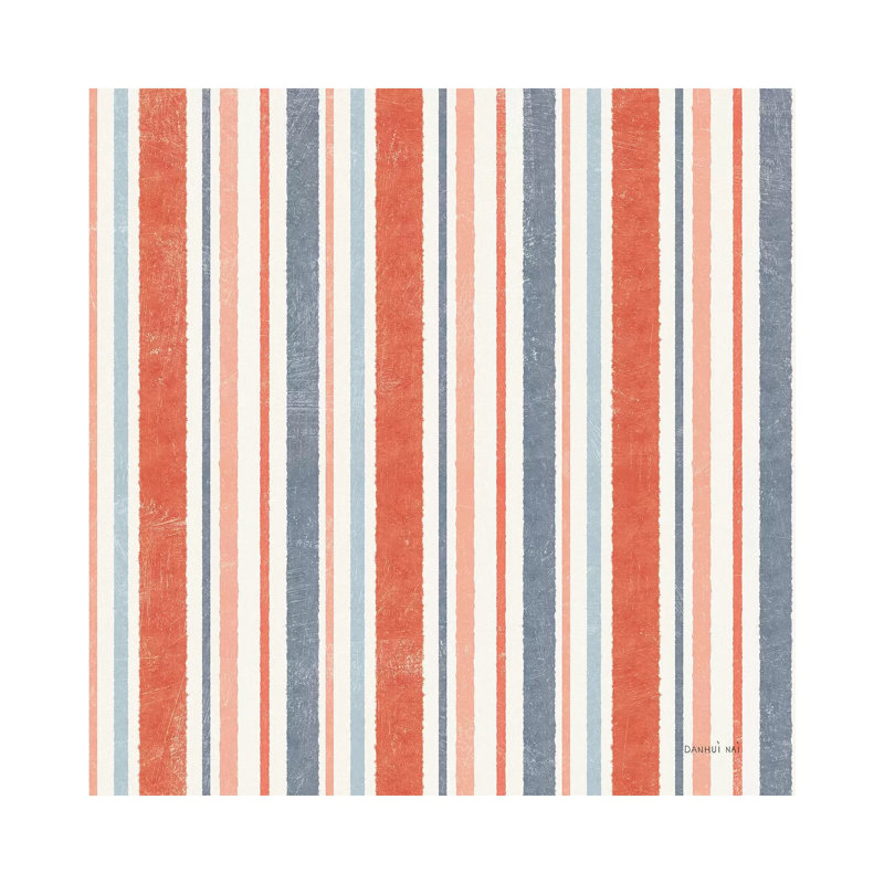 Floursack Nautical Pattern IIA by Danhui Nai - Wrapped Canvas Gallery-Wrapped Canvas Giclée, 30.48 cm H x 30.48 cm W