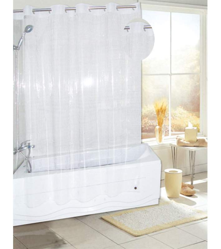 Rideau de douche Ludwick PEVA, Super transparent