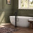 Single Handle Floor Mounted Freestanding Tub Filler Faucet with Diverter-121579584