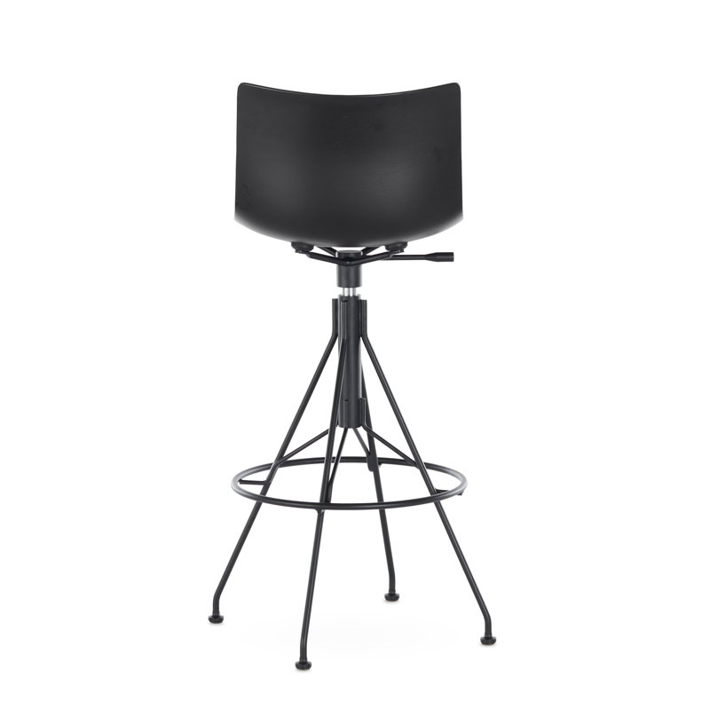 C.Koya Stool, Black, Black wood