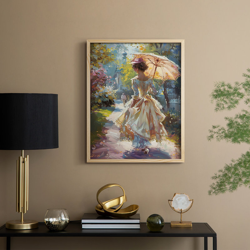 Reproduction encadrée WOMEN Series DCLxx - bois massif, Naturel, H 11 po x l 9 po