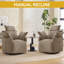 Fauteuil inclinable rond pivotant avec appui-tête réglable, alimentation et options manuelles-481345624-481345627