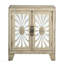 Console, portes à miroir pour le salon - blanc antique