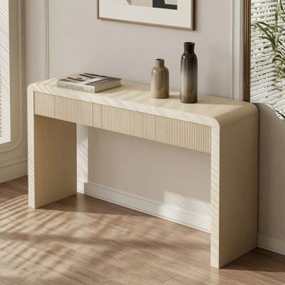 Console rustique avec 3 tiroirs cannelés