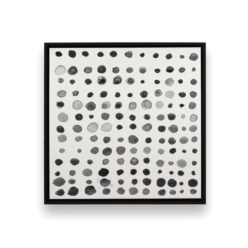 Commande en noir et blanc, reproduction sur toile encadrée, H 12,75 po x l 12,75 po, Noir satiné