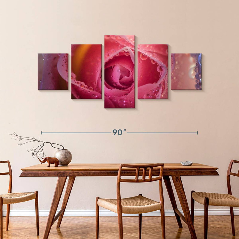 Misty Rose, 42" H x 92" W