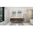 Carnley Double Bathroom Vanity with Wood, Acrylic Top-1840152253