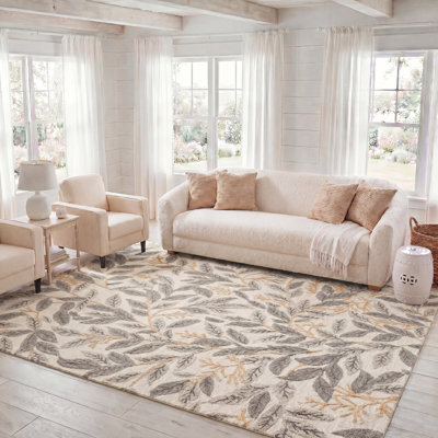 Tapis d'intérieur en laine touffeté à la main Jardin