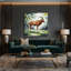 Faune bongo, art mural sur toile beige-256181148