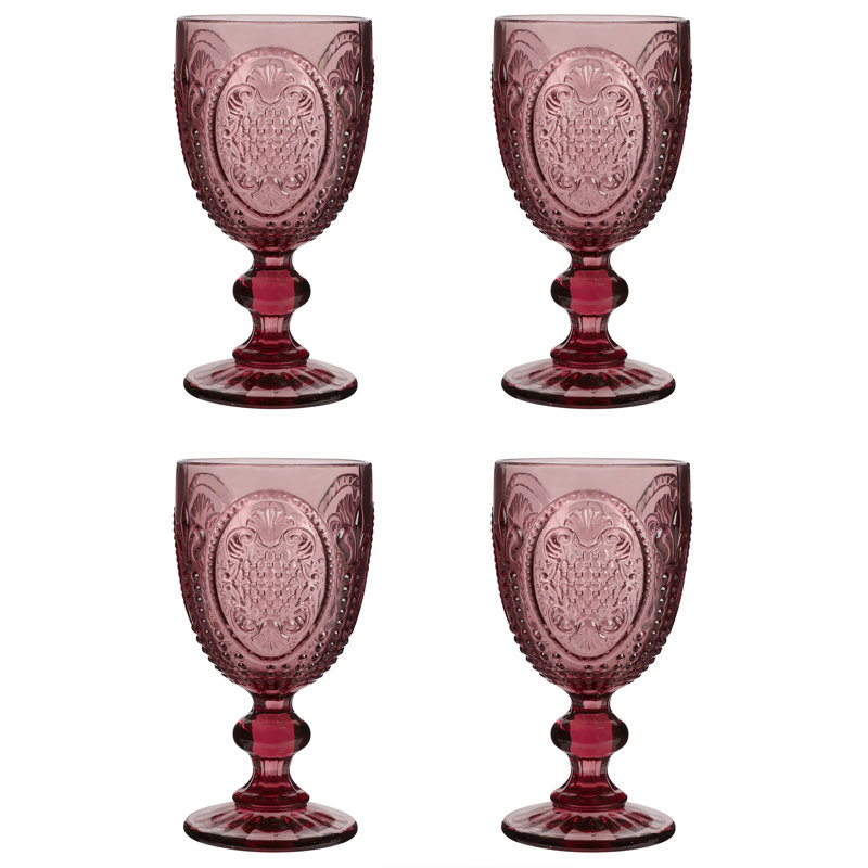 Utica 1ml Glass Goblet Set, Pink