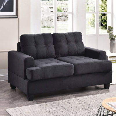 Baerman 58'' Faux Leather Loveseat