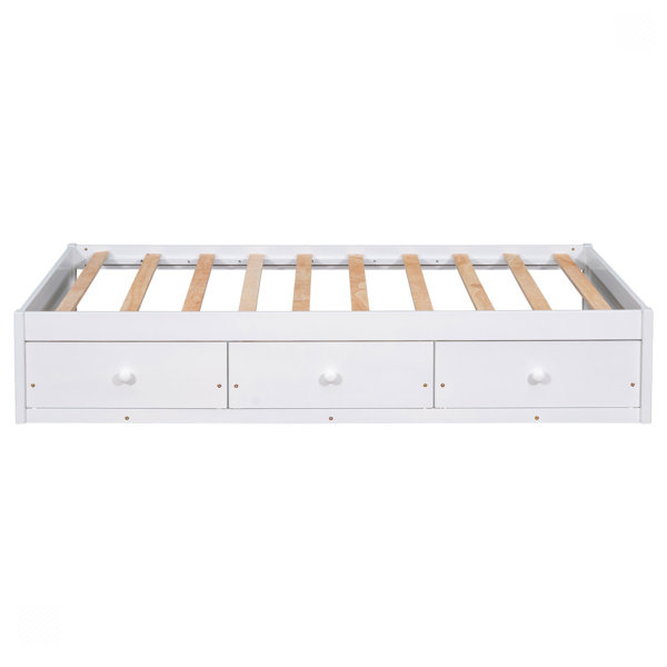 Red Barrel Studio® Dianka Solid Wood Storage Bed & Reviews | Wayfair