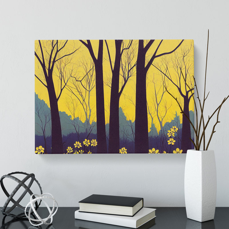Deco Spring Forest Vol.1 - Wrapped Canvas, 50cm H x 76cm W x 3cm D