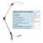 Dezerae 17.5" Silver Desk Lamp, LED Desk Lamp - Swing Arm Architect Lamp with Clamp - Adjustable Natural Sun Lighting for Home Office, Bedroom, or Dorm Room