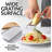 Zulay Kitchen Professional Stainless Steel Flat Handheld Cheese Grater - Gray
