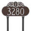 Monogram 2-Line Lawn Address Sign-1476307392