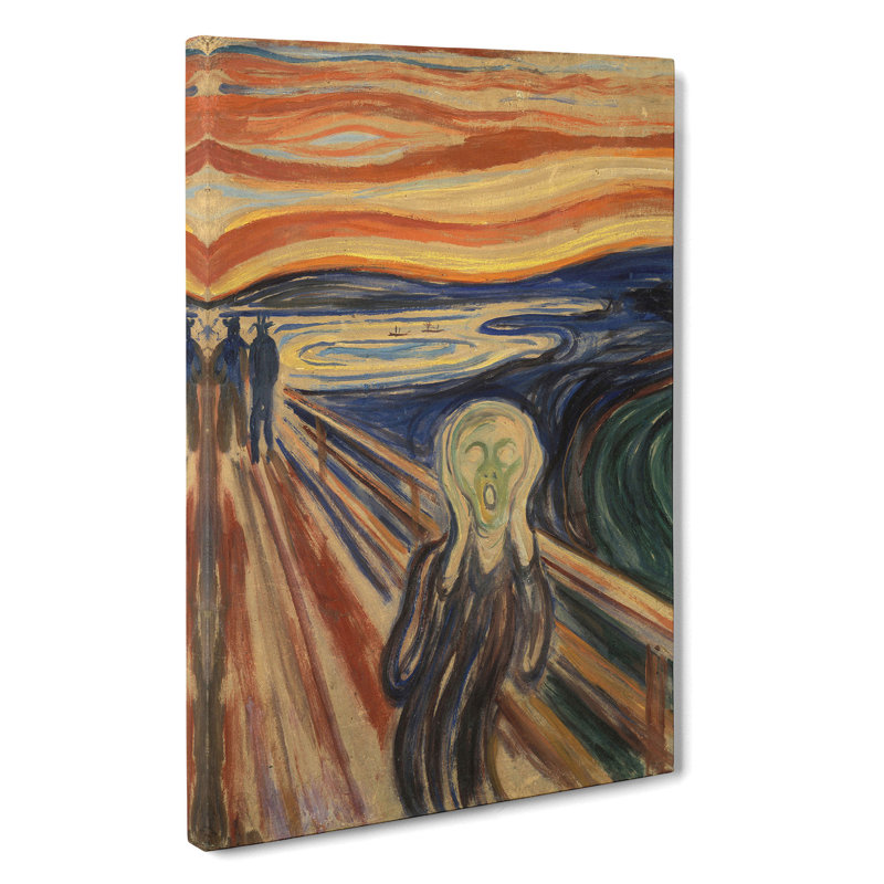 The Scream by Edvard Munch - Wrapped Canvas Painting, 76cm H x 50cm W x 3cm D
