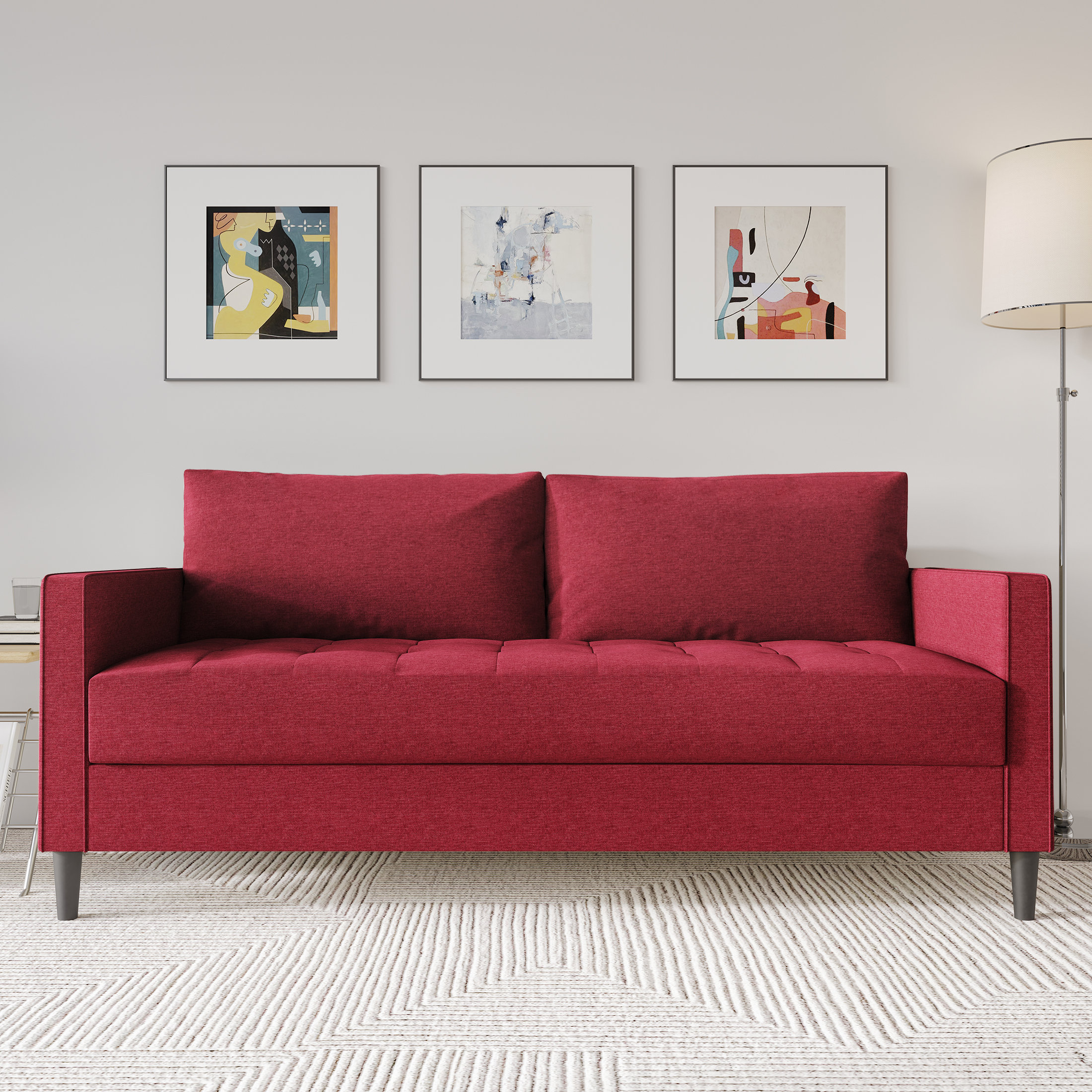 Ebern Designs Newquay 74.60'' Upholstered Sofa Wayfair