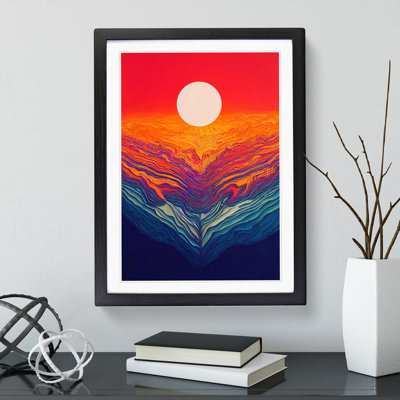 Passionate Abstract Sunset - Wall Art