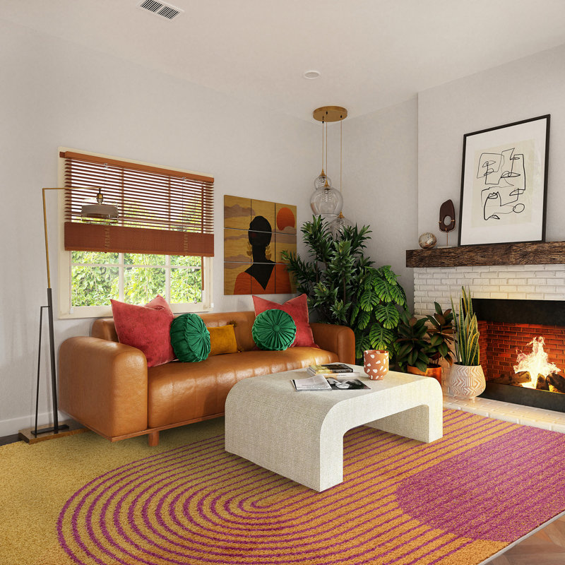 Ziaa Geometric Area Rug, Rectangle 160 x 230cm