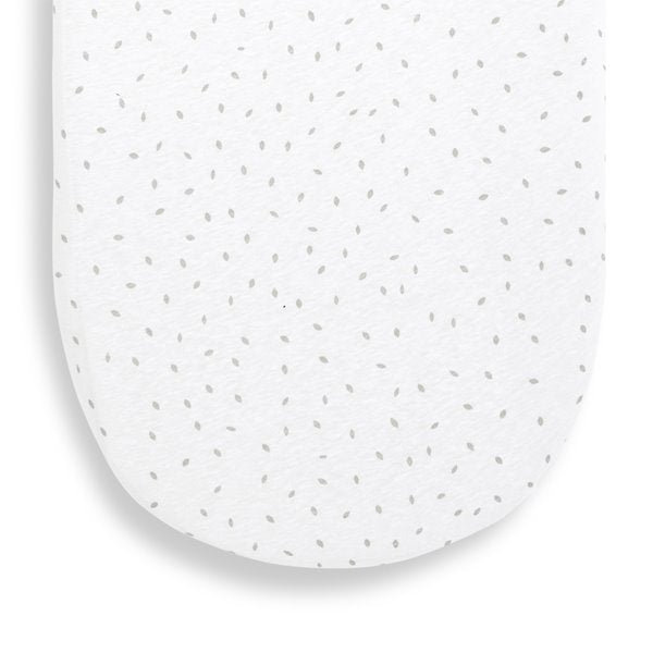 Linen Blend Fitted Moses Basket Fitted Sheet, White