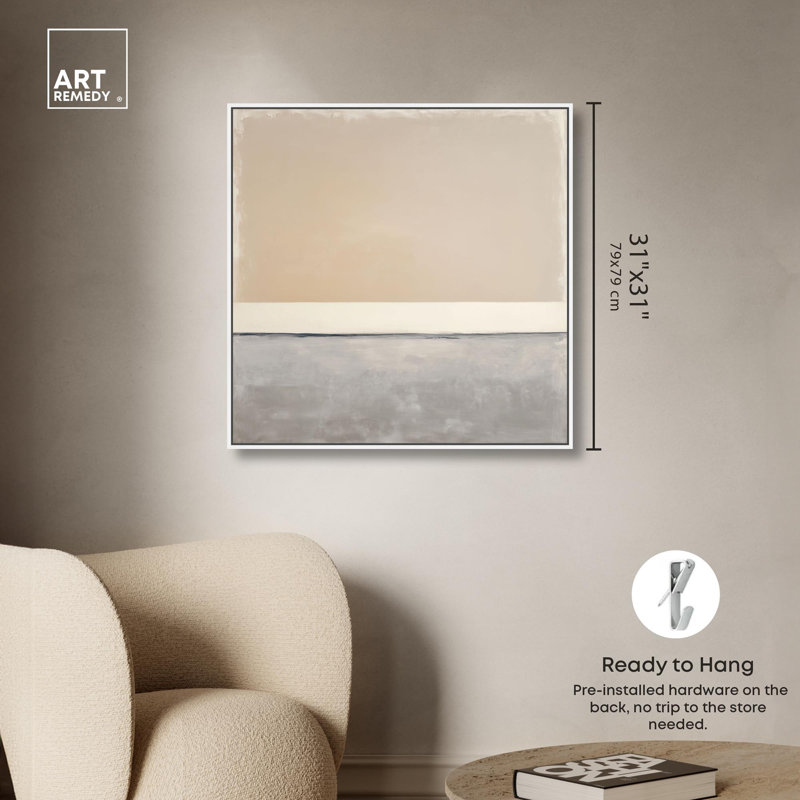 Art mural Boho, impression sur toile, cadre en bois, 30 x 30, H 31 po x l 31 po, Cadre blanc
