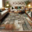 Machine Printed 177cm X 122cm Area Rug