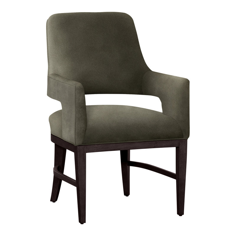 Chaise avec accoudoirs Josie, Espresso, Loden 9953