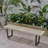 Metal/Solid Wood Outdoor Bench-1209436497