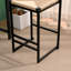 Ensemble de 2 tabourets de bar avec tabourets tissés à la main en corde de papier pour Kichen Island, bar et comptoir-1293998346
