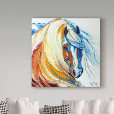 «Gypsy Vanner Dream», reproduction de peinture acrylique sur toile tendue Duniya