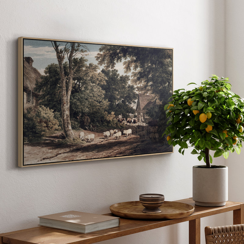 «Vintage Landscape -CDXV III» sur toile, H 17 po x l 25 po