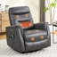 Fauteuil inclinable électrique de 35 po en cuir végétalien avec massage et chaleur -1941820422