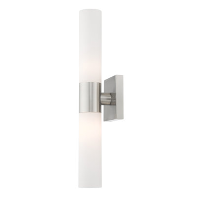Cailum 2 Light Frosted Dimmable Vanity Light