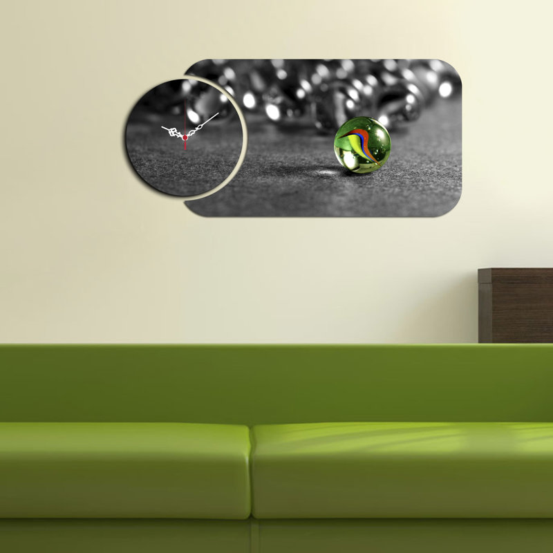 Ensemble de 2 horloges murales décoratives Chic, design moderne, 26,8 x 12,6 pouces | Fabrication 100% bois aggloméré, épaisseur: 0,1 pouce | Parfait pour le salon, le bureau ou la chambre à coucher, les garde-temps élégants et fonctionnels