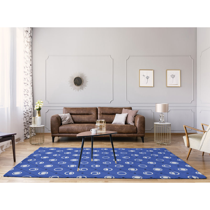 Tapis mauve/gris lune phases, Rectangle 8 pi x 10 pi