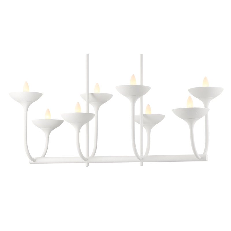 Luminaire suspendu pour îlot de cuisine 8 lumières Detricia