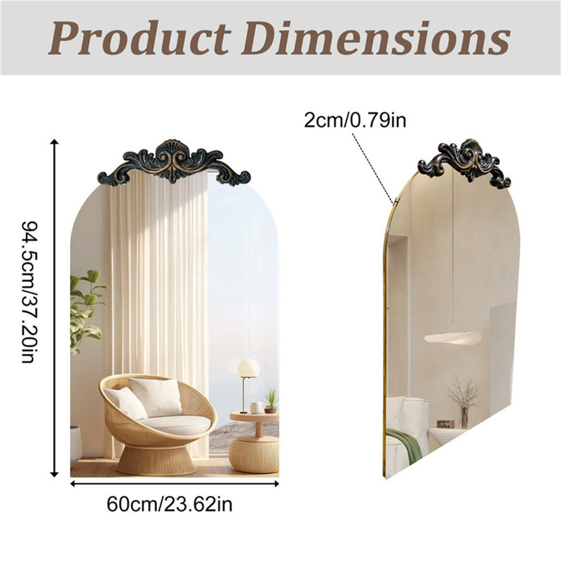 Acil Arch Mirror, 95 cm H x 60 cm W