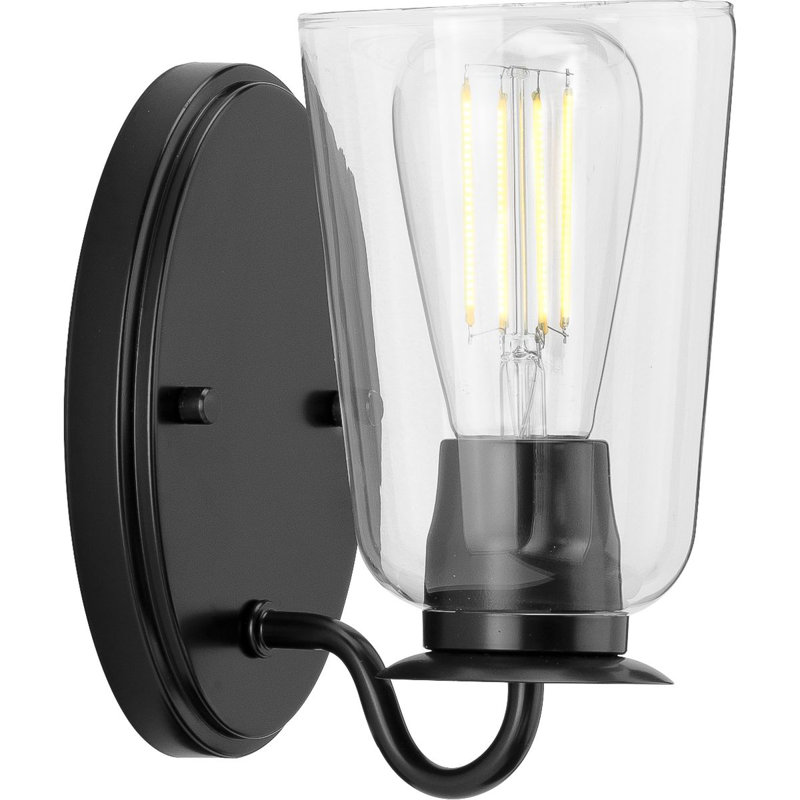Éclairage de meuble-lavabo à intensité réglable 1 lumière Rourke, Noir