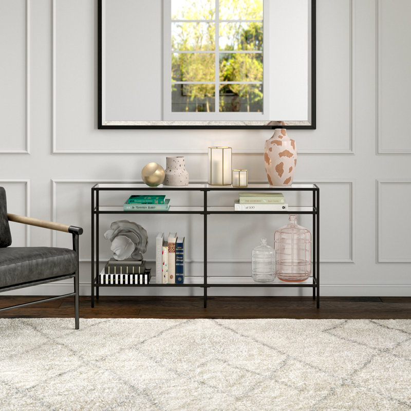 Console Table, Blackened Bronze