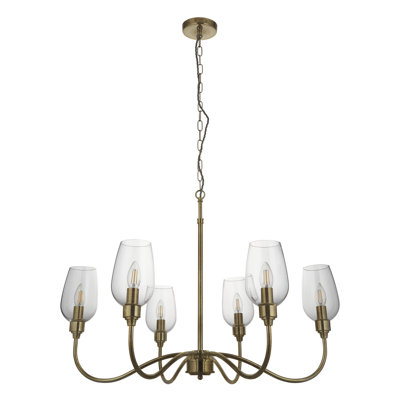 Hovey 6 - Light Candle Style Chandelier