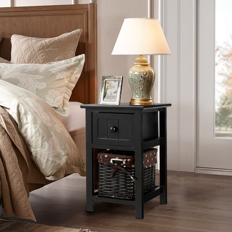 Amoriah Solid Wood Side Table Set