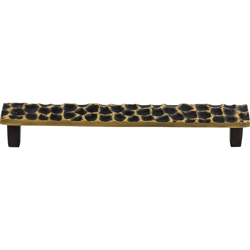Cobblestone 7 9/16" Center to Center Bar Pull, Brass Antique