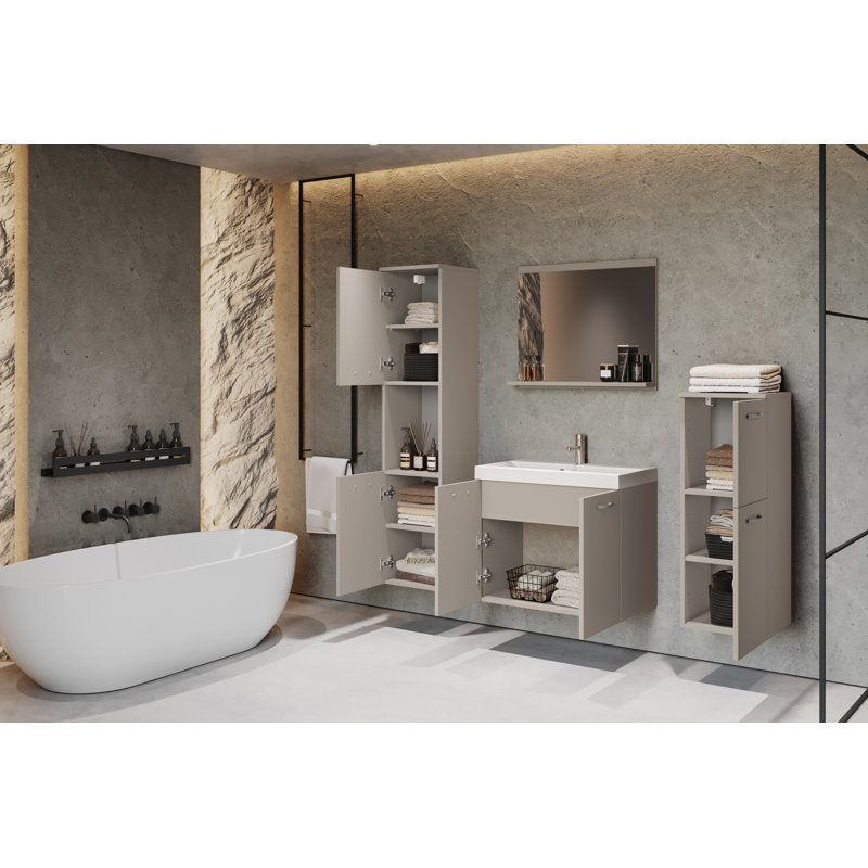 MALAGA Bathroom Furniture Suite, Cashmere Beige