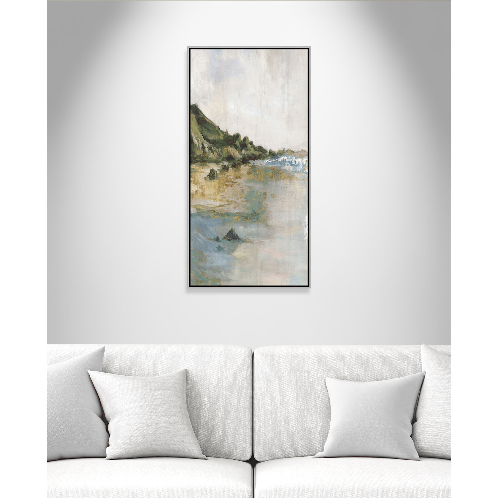 Cordoba "Tide's Edge" Print, 49.5" H x 25.5" W, Silver