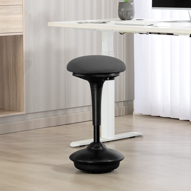 Tabouret debout réglable réglable à bascule, gris foncé, Gris foncé