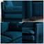 Ensemble de canapé modulaire en forme de U 6 places avec 3 repose-pieds - Canapé modulaire réversible en chenille avec assise profonde, 5 coussins et revêtement ultra doux, configuration de mobilier de salon flexible-1154098773