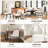 Enley Wide Upholstered Solid Wood Dining Chairs-1531881733