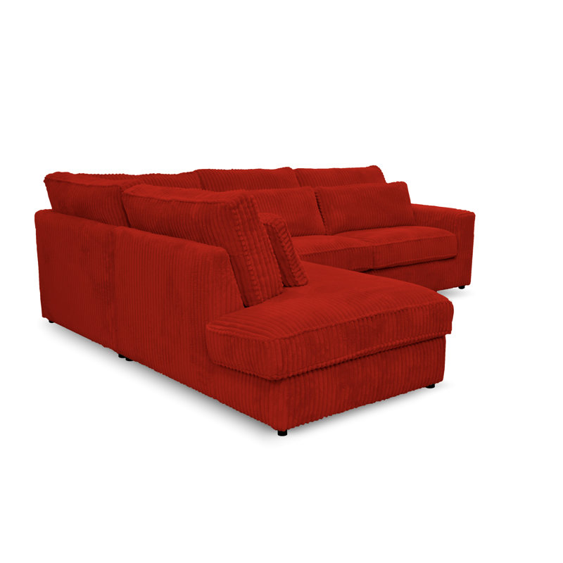 Aazim 4 Seater Corner Sofa , Left facing, Cinnamon